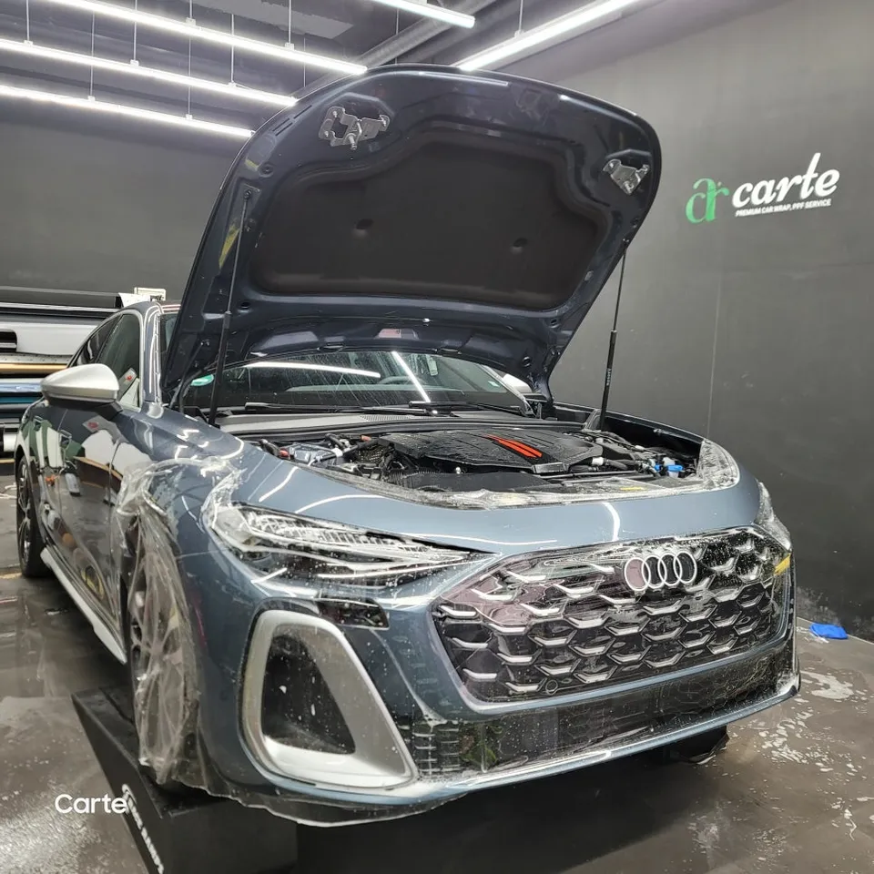 Audi S5 PPF施工事例：韓国での実例と費用目安 施工写真 1-3