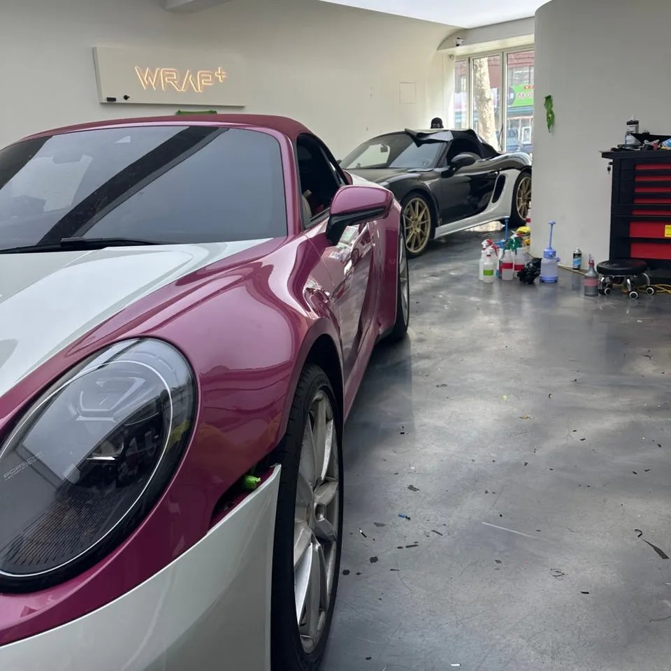 ポルシェ911のPPF施工事例|カラーチェンジと保護効果 施工写真 3-2