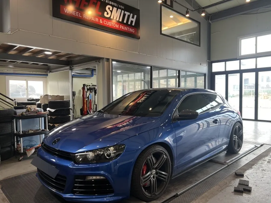 Volkswagen Scirocco wheel repair installation result
