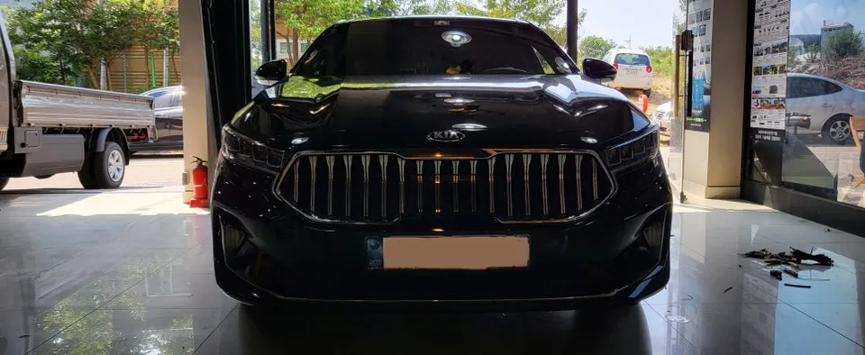 Kia K7 body repair installation result