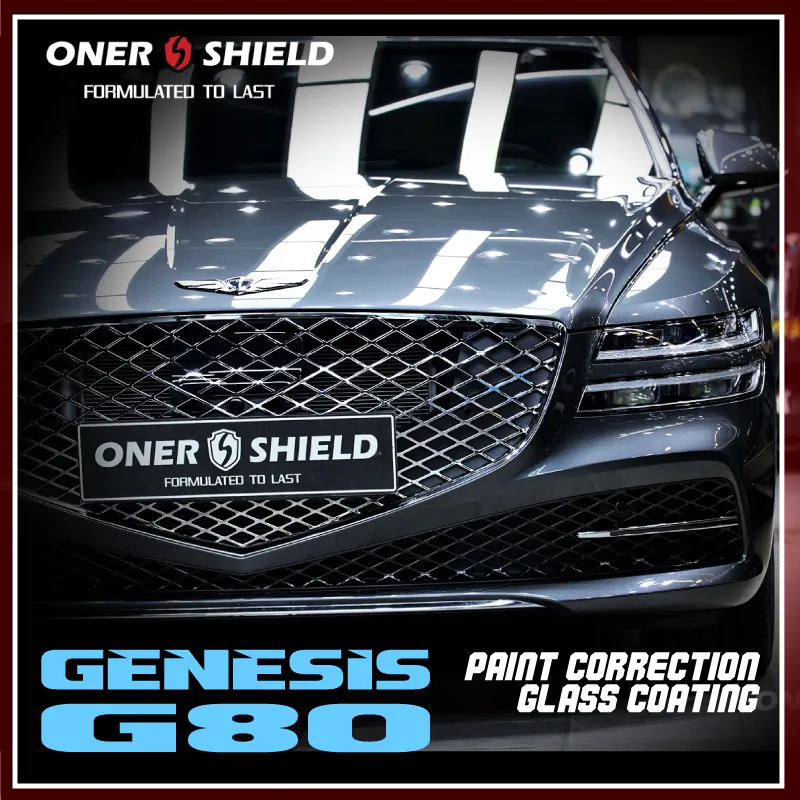 Genesis G80 ceramic coating installation result