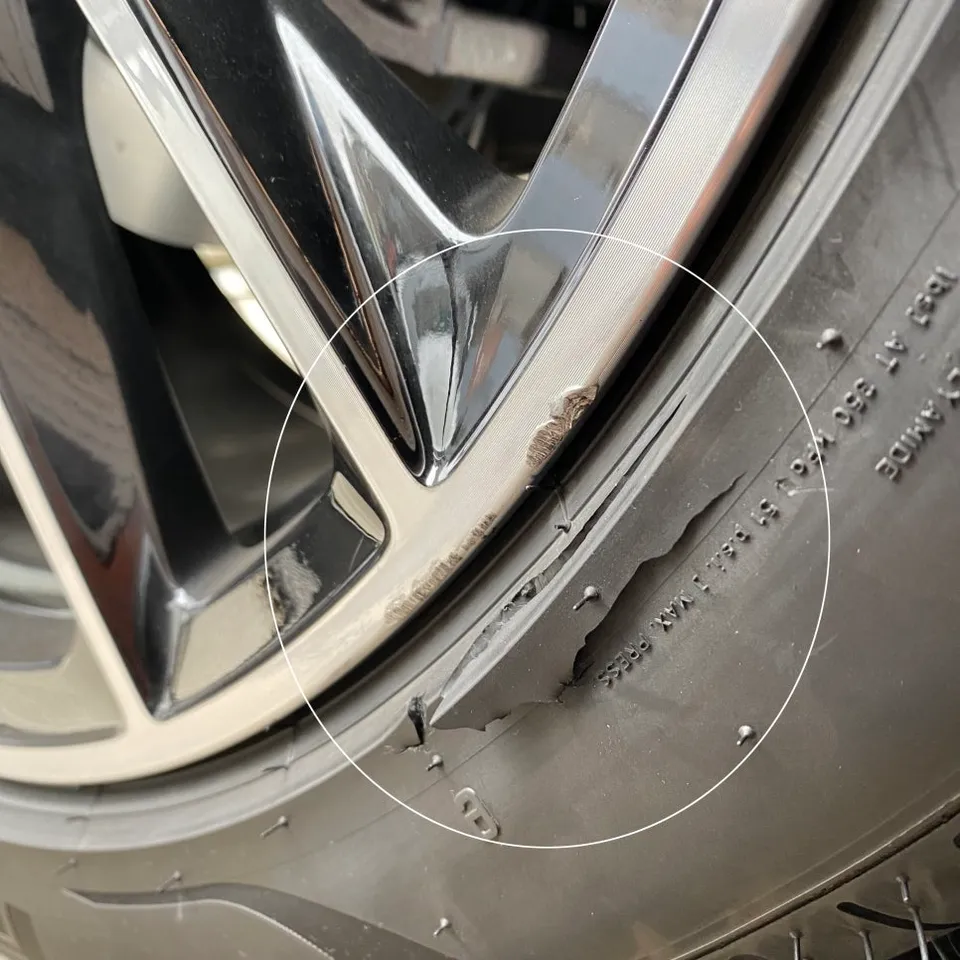 Mercedes-Benz GLS580 wheel repair - Mercedes-Benz GLS580 Wheel Repair Review - Curb Rash Fix photo 4