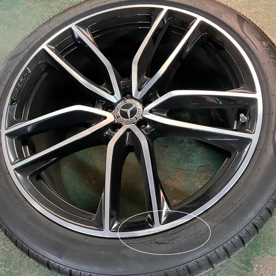 Mercedes-Benz GLS580 wheel repair - Mercedes-Benz GLS580 Wheel Repair Review - Curb Rash Fix photo 5
