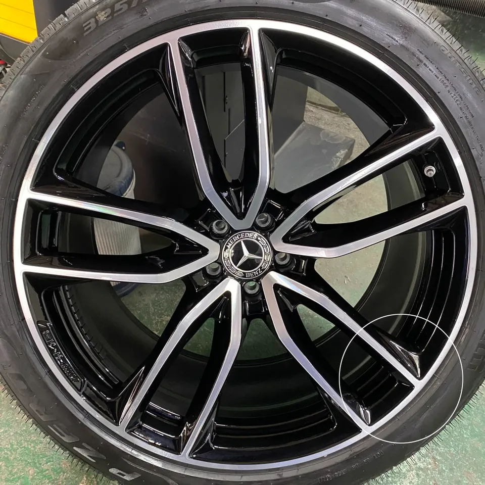 Mercedes-Benz GLS580 wheel repair - Mercedes-Benz GLS580 Wheel Repair Review - Curb Rash Fix photo 7