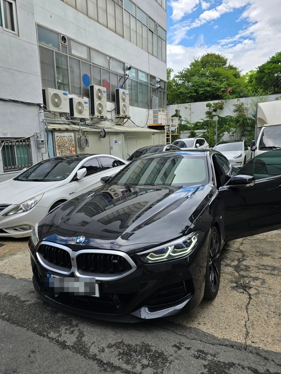 BMW M850i G16 android head unit installation result