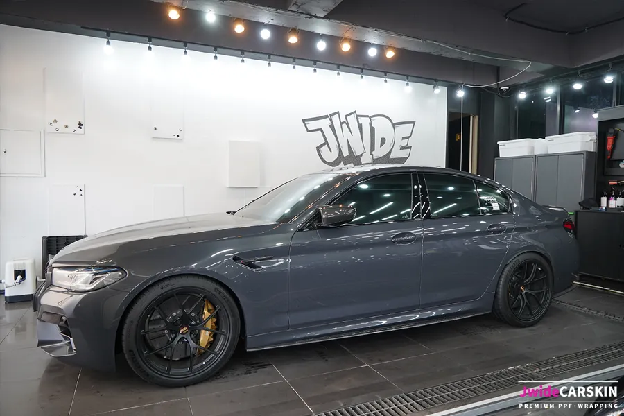 BMW M5 F90 Satin White Wrap Review — Stunning Transformation photo 2