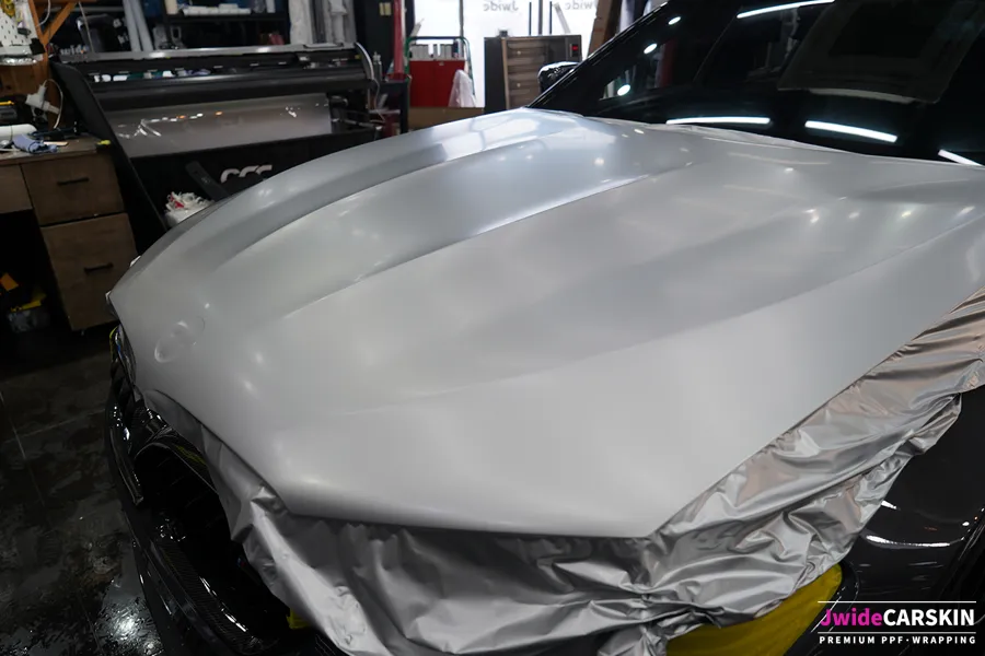 BMW M5 F90 vinyl wrap - BMW M5 F90 Satin White Wrap Review — Stunning Transformation photo 4