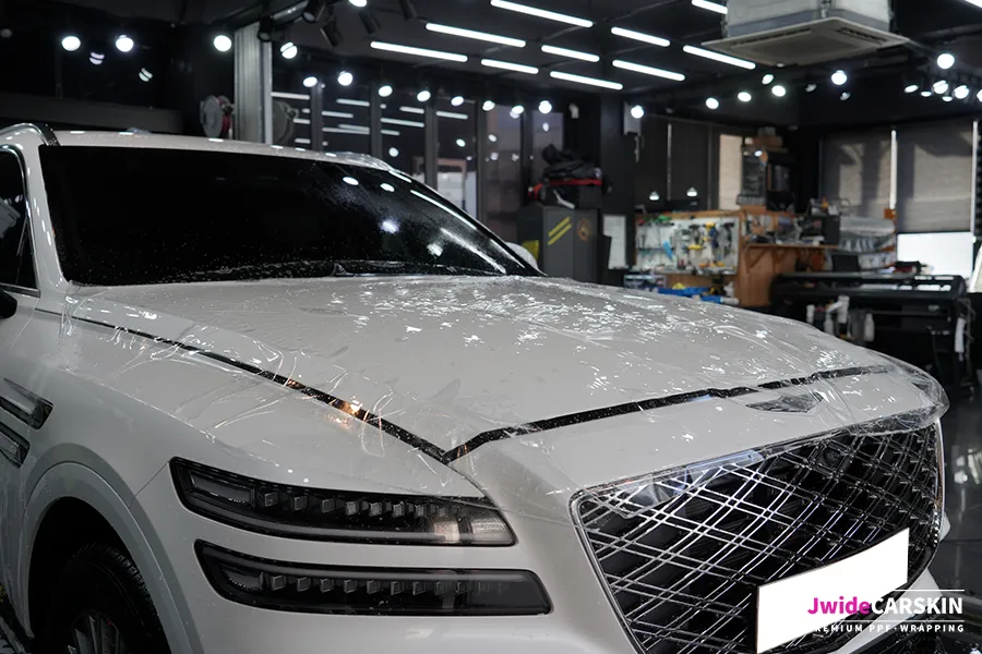 Genesis GV80 PPF施工事例｜費用目安と仕上がり 施工写真 3-1