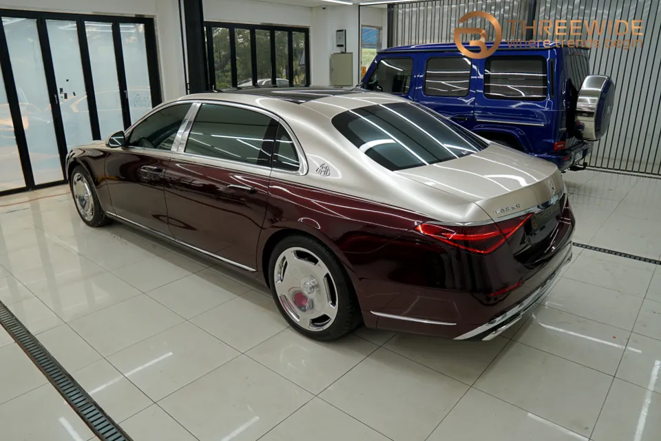 Mercedes-Benz Maybach S580のカーラッピング事例|費用目安・仕上がり 施工写真 2-1