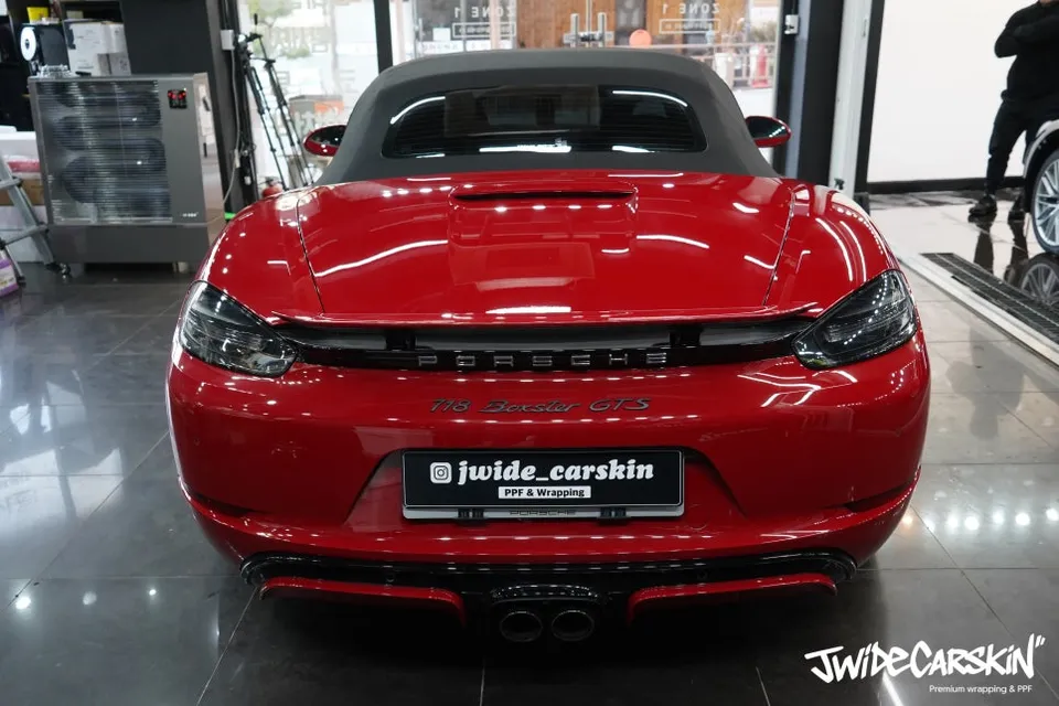 PorscheのPPF施工事例 施工写真 3-1