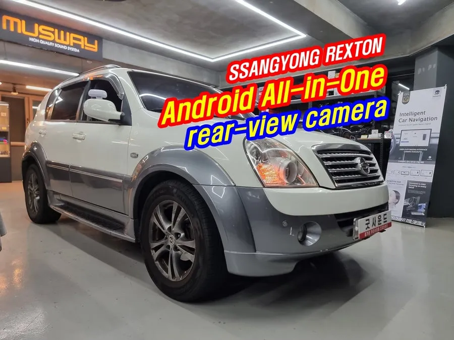 SsangYong RextonのAndroid Auto・CarPlay取付事例 施工写真 2-1