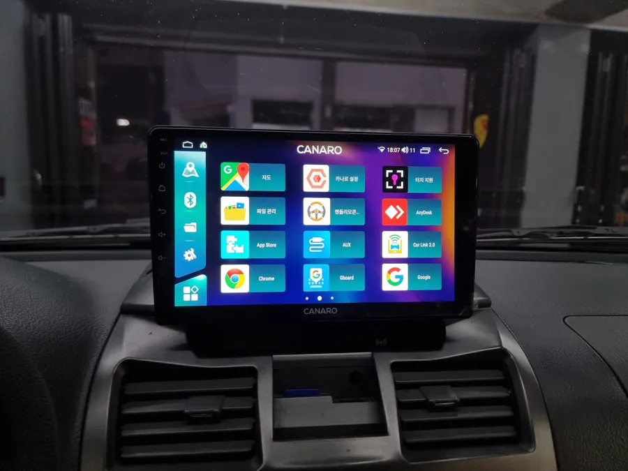 SsangYong RextonのAndroid Auto・CarPlay取付事例 施工写真 1-2