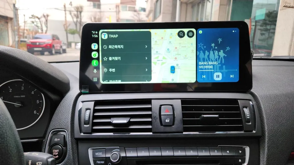 BMW 1 Series F20のAndroid Auto・CarPlay取付事例 施工写真 4-2