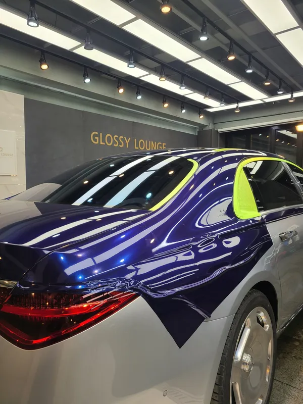 Mercedes-Benz S580 Maybachのカーラッピング事例|費用目安・仕上がり 施工写真 3-2