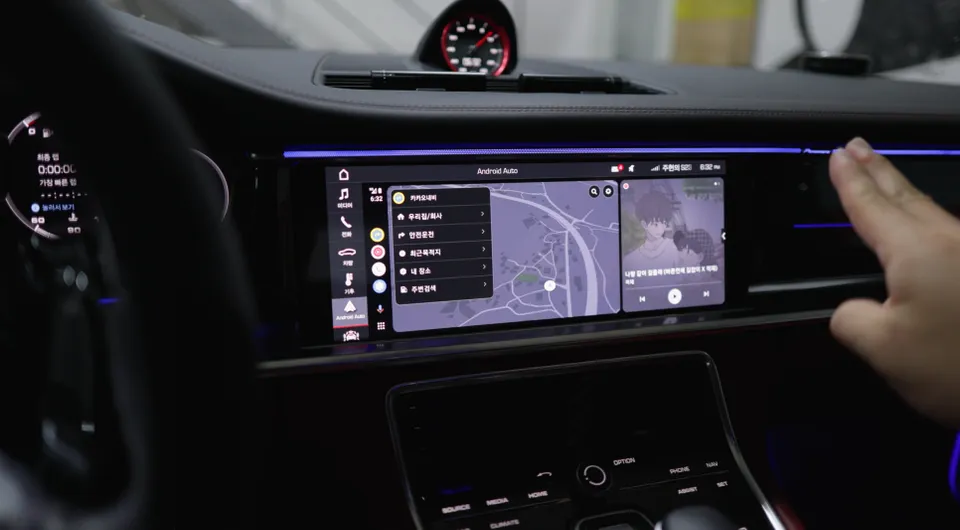 Porsche Panamera GTSのAndroid Auto・CarPlay取付事例 施工写真 6