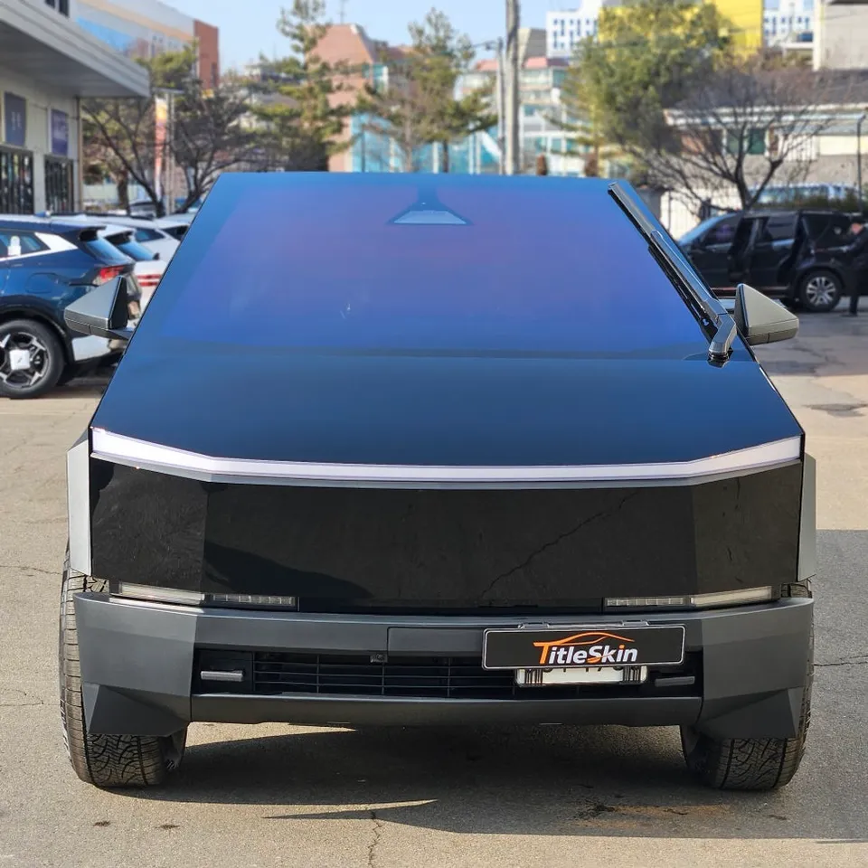 Tesla CybertruckのブラックPPF施工事例｜韓国実例 写真