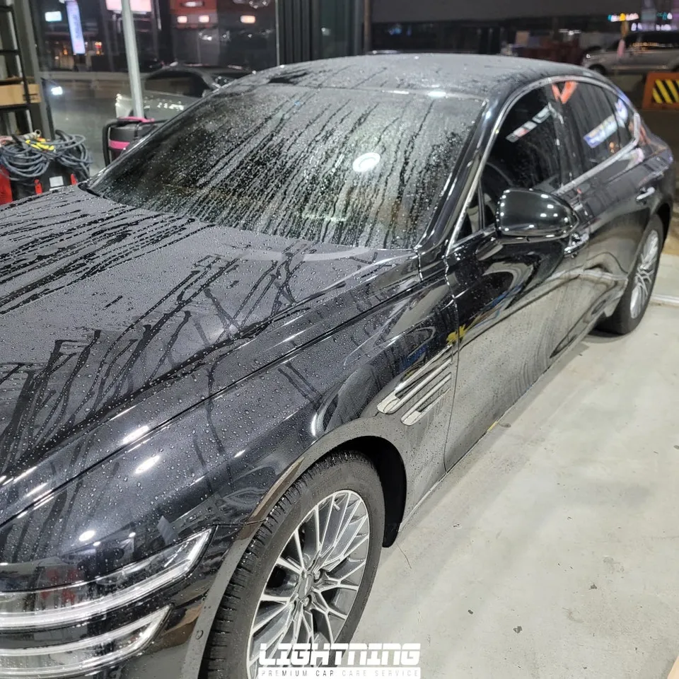 Genesis G80 PPF施工事例|韓国での実例紹介 施工写真 4-1