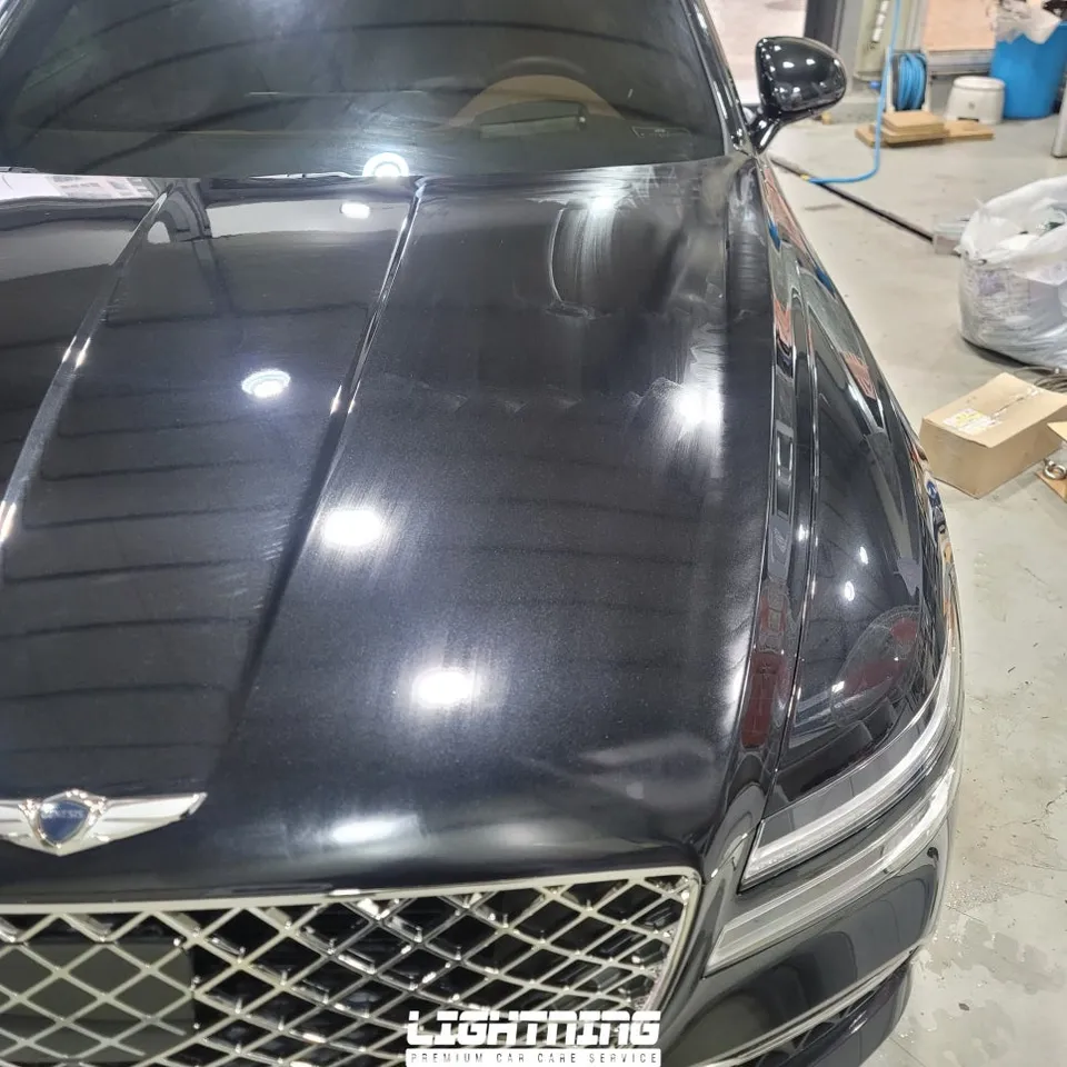 Genesis G80 PPF施工事例|韓国での実例紹介 施工写真 4-2