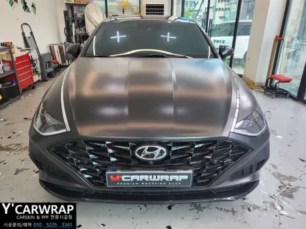 Hyundai Sonata DN8のカーラッピング事例｜費用目安・仕上がり 写真