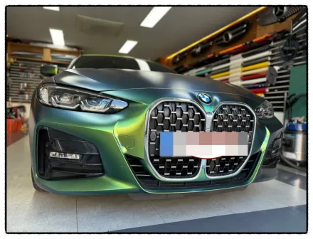 BMW 4シリーズ コンバーチブルのカーラッピング事例｜費用目安・仕上がり 写真