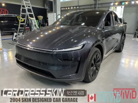 Tesla Model Y PPF施工事例｜ステルスグレー無光 写真