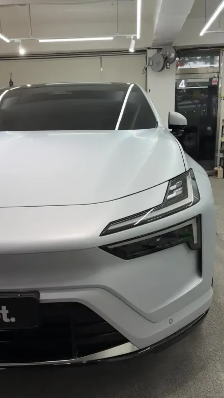 Polestar 4 マットPPF施工事例｜韓国実例 写真