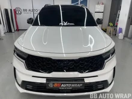 Kia Sorento MQ4 PPF施工事例｜ヘッドライトのトーンダウンと保護 写真