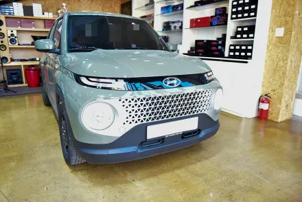 Hyundai CasperのAndroid Auto・CarPlay取付事例 写真