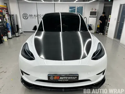 Tesla Model Yのカーラッピング事例 写真