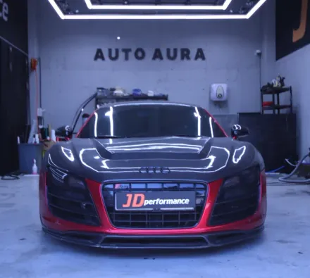 Audi R8のヘッドライトPPF施工事例｜費用目安・仕上がり 写真