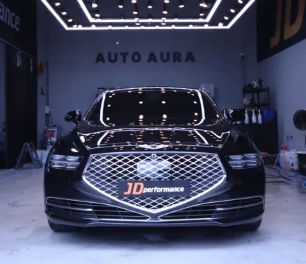 Genesis G90のガラスコーティング事例｜費用目安と仕上がり 写真
