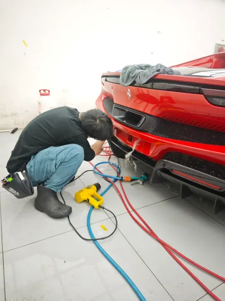 Ferrari 296 GTB PPF施工事例｜費用目安・仕上がり 写真