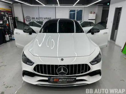 Mercedes-Benz AMG GTのカーラッピング事例｜3Mカーボン調 写真
