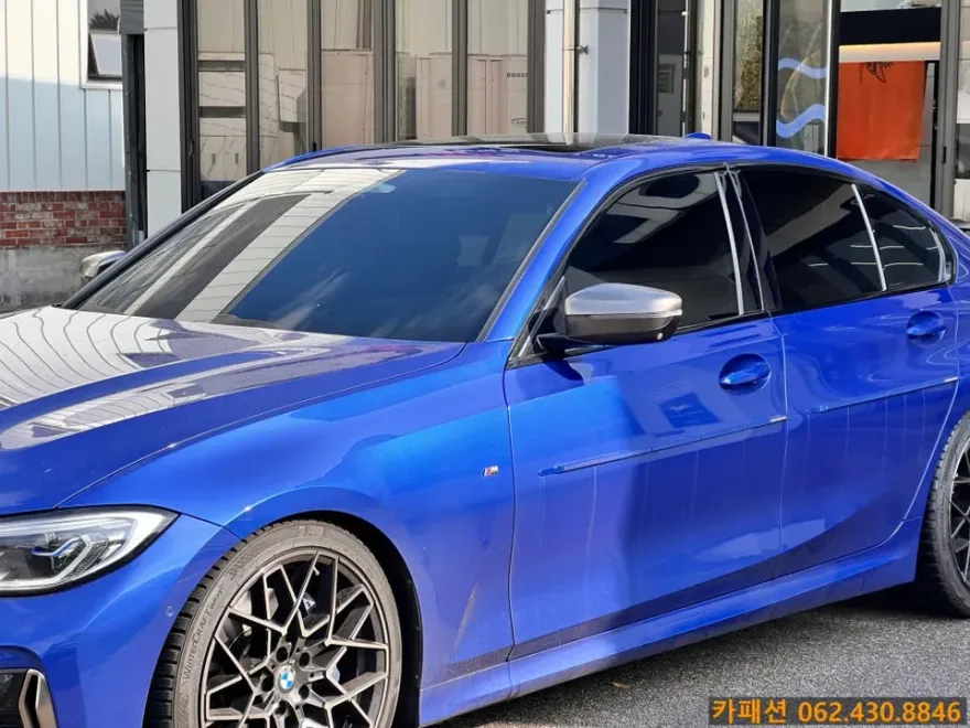 BMW 3 Series G20 カーフィルム施工事例|断熱・UVカット効果 施工写真 2-3