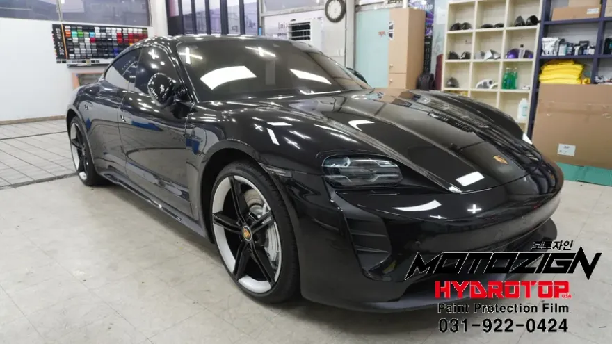 Porsche Taycan PPF施工事例｜費用目安と仕上がり 施工写真 4-2