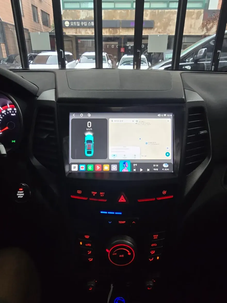 KG Mobility Tivoli Air android head unit installation result