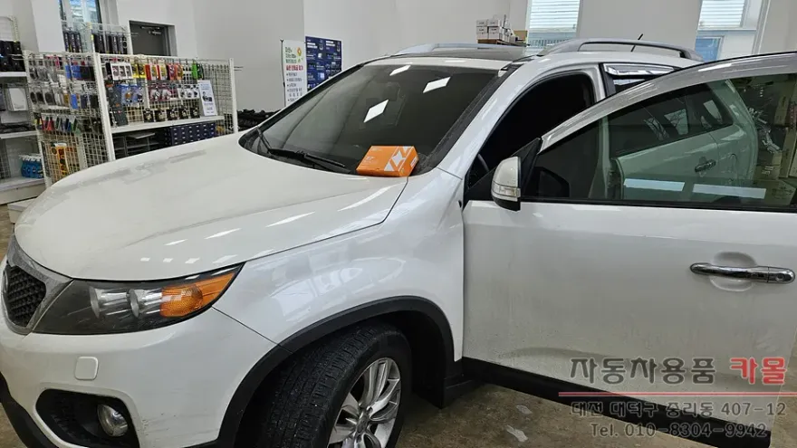Kia Sorento R dash cam installation result