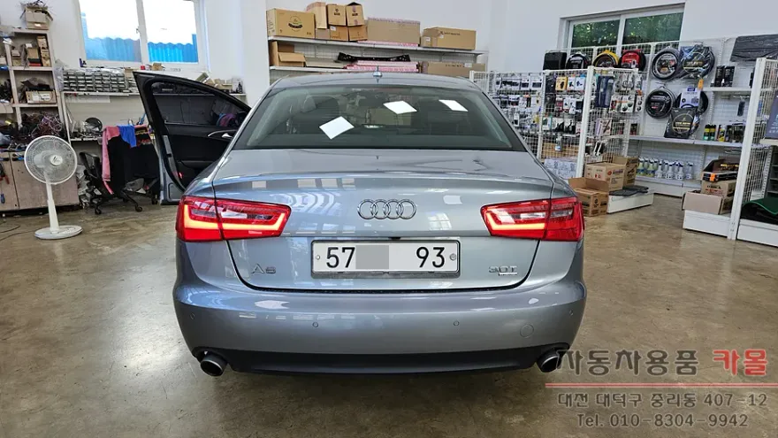 Audi A6 C7 lighting upgrade installation result