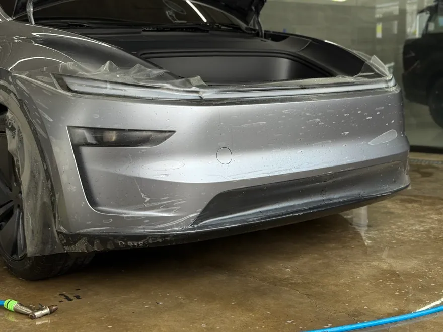 Tesla Model Y PPF施工事例｜無光フィルムの仕上がり 施工写真 3-2