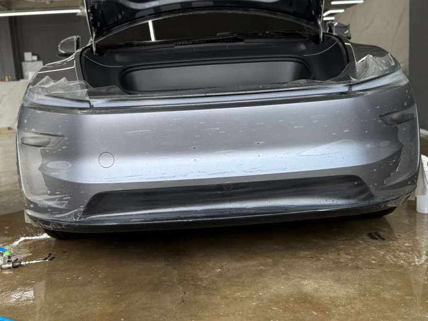 Tesla Model Y PPF施工事例｜無光フィルムの仕上がり 施工写真 1-3