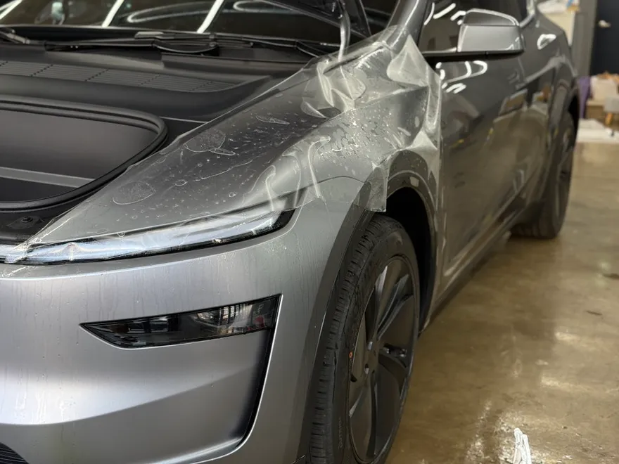 Tesla Model Y PPF施工事例｜無光フィルムの仕上がり 施工写真 3-3