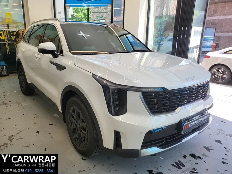Kia SorentoのPPF施工事例｜費用目安と仕上がり 施工写真 1-1
