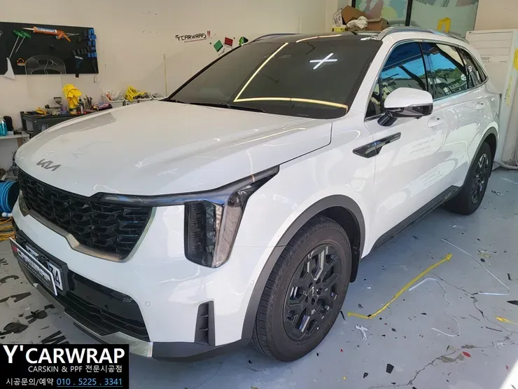 Kia SorentoのPPF施工事例｜費用目安と仕上がり 施工写真 1-2