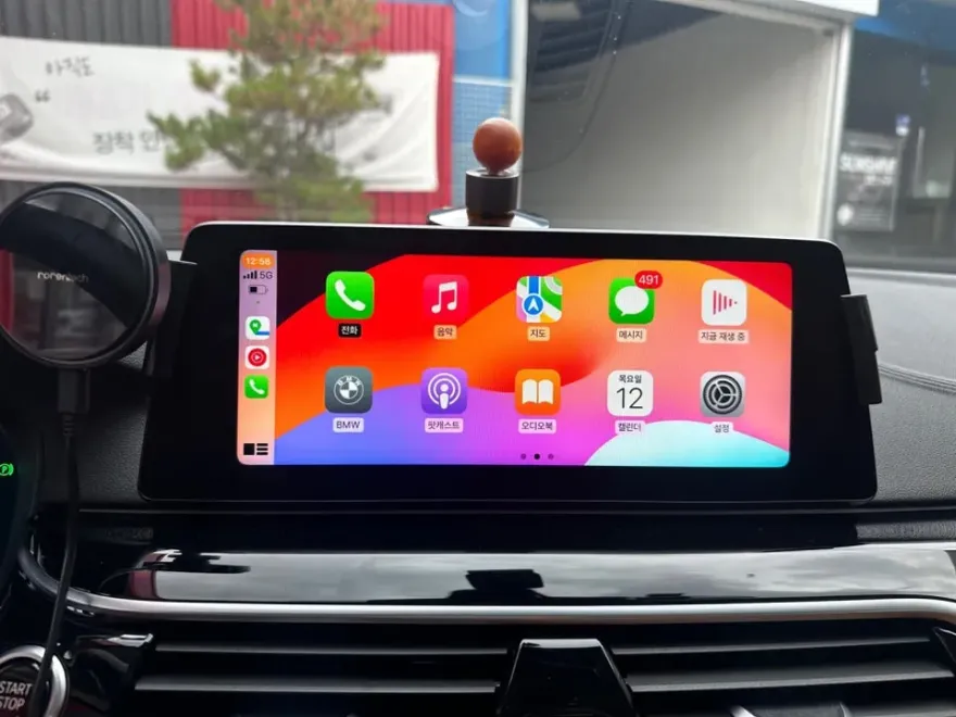 BMW X3 G01のAndroid Auto・CarPlay取付事例 施工写真 4-1