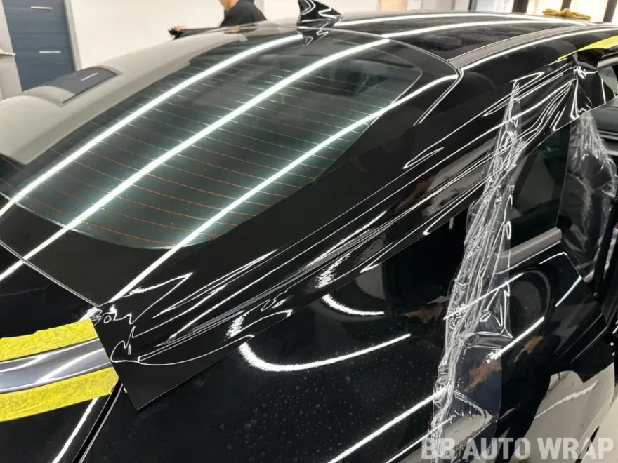 Kia K5 DL3のカーラッピング事例|クローム除去で印象チェンジ 施工写真 3-3