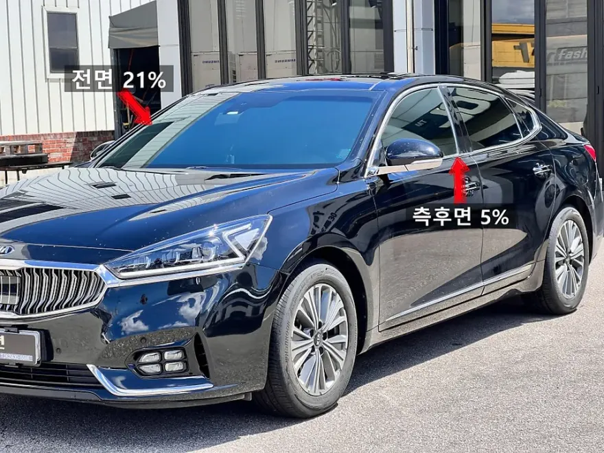 Kia K7のカーフィルム施工事例：費用目安と仕上がり 施工写真 2-1