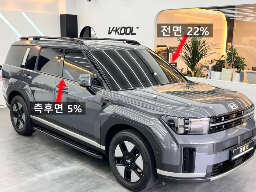 Hyundai Santa Fe MX5のカーフィルム施工事例｜費用目安・仕上がり 施工写真 2-1