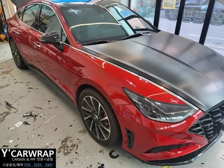 Hyundai Sonata DN8のカーラッピング事例｜費用目安・仕上がり 施工写真 3-3