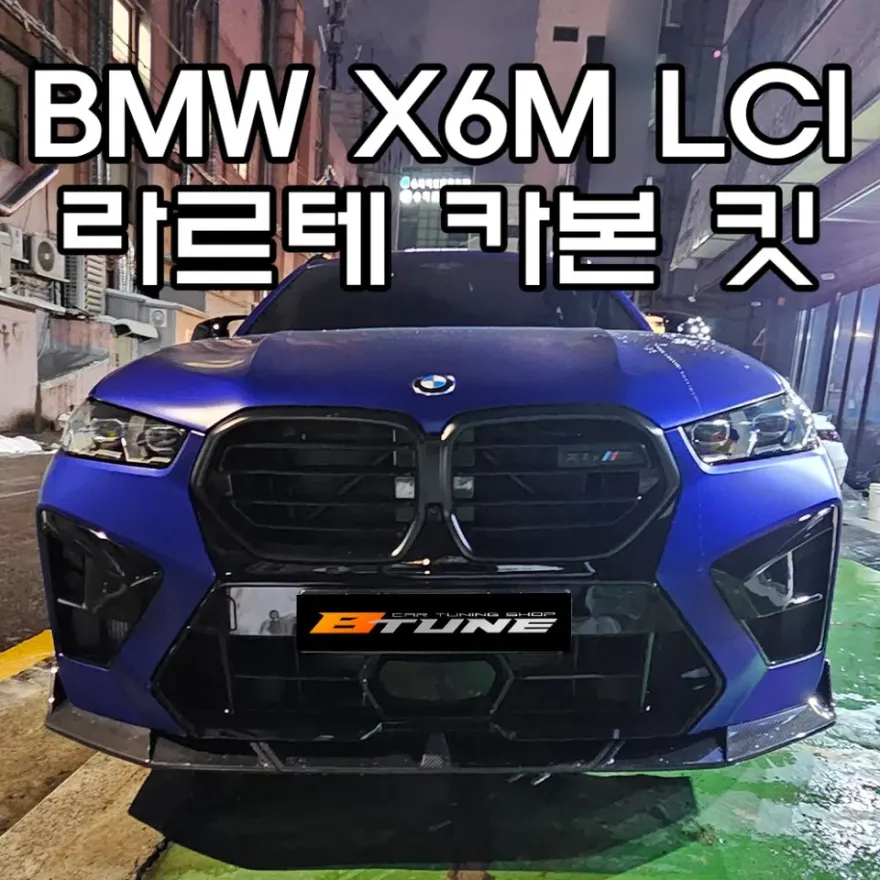 BMW X6 M body kit installation result