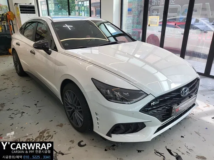 Hyundai Sonata DN8 PPF施工事例｜費用目安と仕上がり 施工写真 2-1